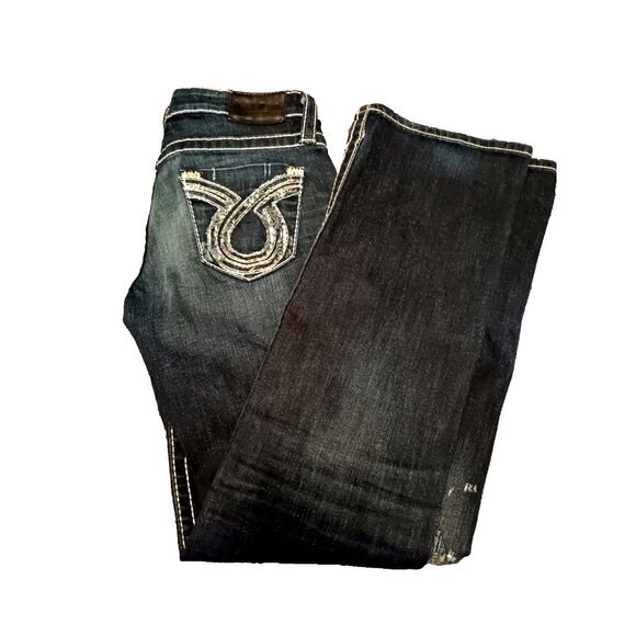 Big Star Jeans Womens 28R Boot Cut Low Rise Light Wash Denim Stretch Liv 30X32 - Picture 1 of 11
